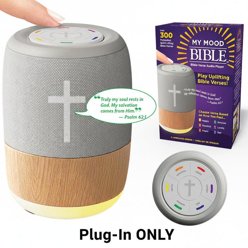 Plug-In Audio Player Speaker with Preloaded Bible Verses