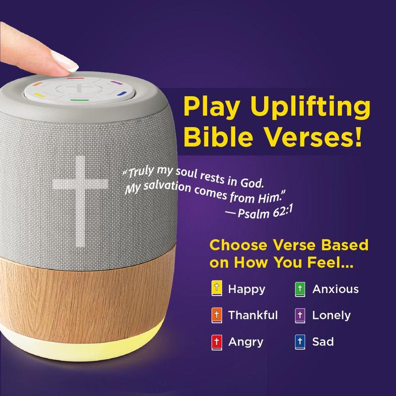 Plug-In Audio Player Speaker with Preloaded Bible Verses