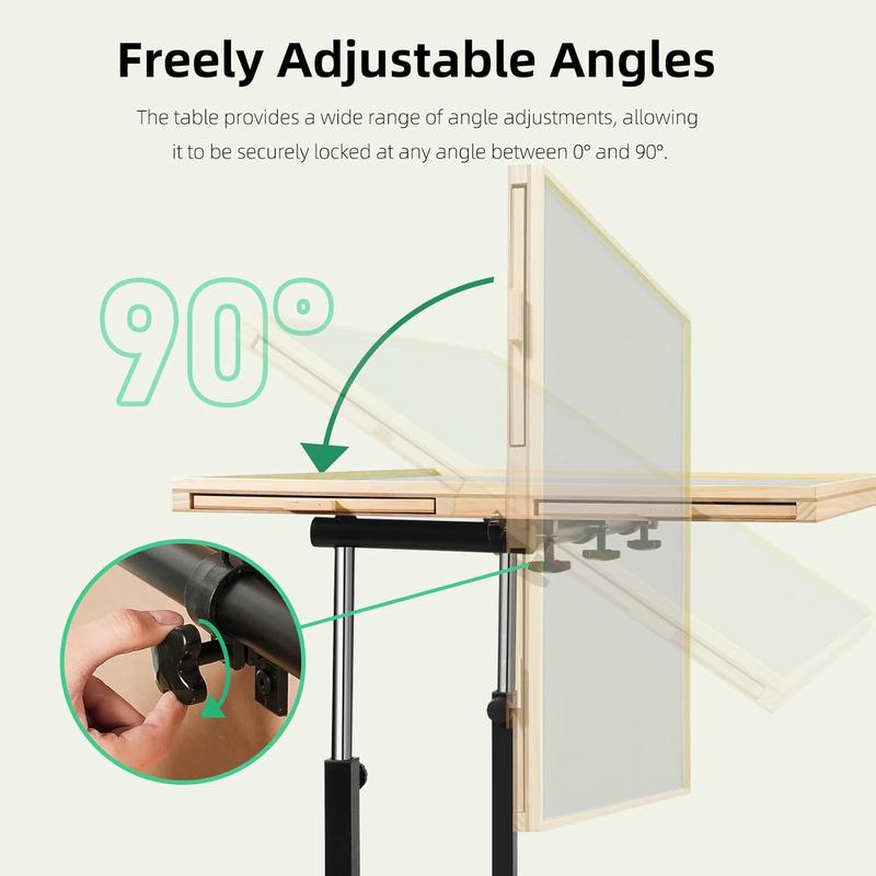 Portable Rotating Jigsaw Puzzle Board with Four Drawers and Cover