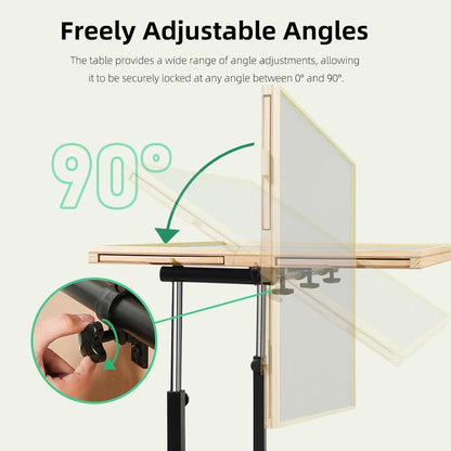 Portable Rotating Jigsaw Puzzle Board with Four Drawers and Cover